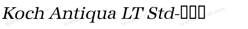 Koch Antiqua LT Std字体转换